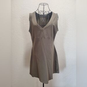 Hiking Dress. Green with Black Stripe Design from MOUNTAIN HARD WEAR.